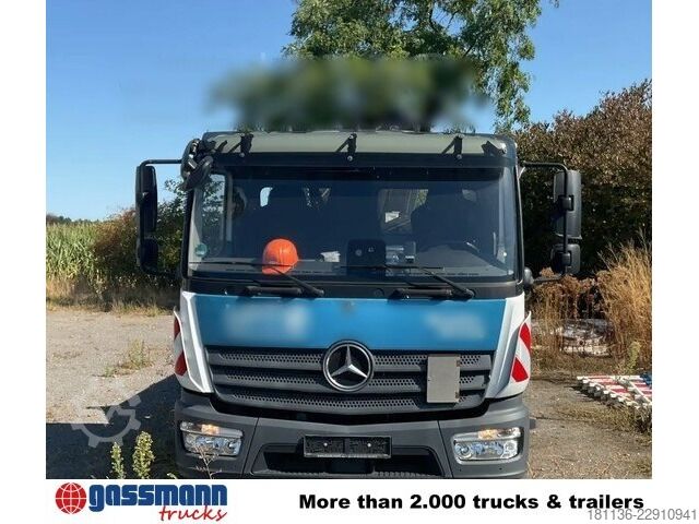 Kipper LKW Mercedes-Benz Atego 923 K 4x2, 2x AHK, Kran Hiab 055 BS-2 HiDuo,