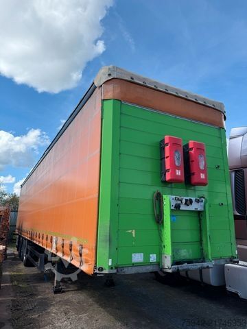 Semi-reboque aberto com lona SCHMITZ CARGOBULL SCB S3T STANDARD EDSCHA  VERZINKT