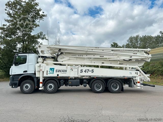 Betongpumpbil MERCEDES-BENZ Arocs 5 4142 8x4 SWAN TSP 47-5 160RZ ( 47m )