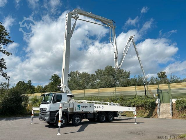 Betongpumpbil MERCEDES-BENZ Arocs 5 4142 8x4 SWAN TSP 47-5 160RZ ( 47m )