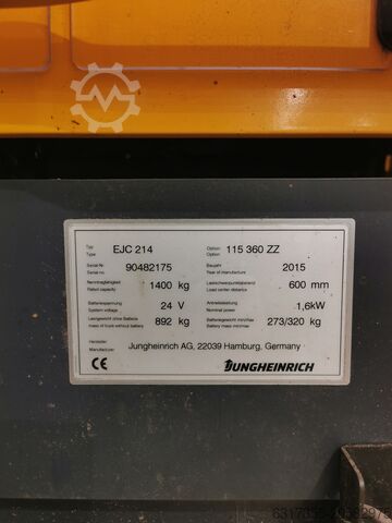 Στοίβαξη παλετών junghein EJC 214