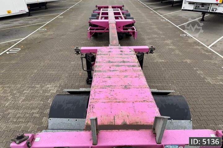 Transport de conteneurs Broshuis 3UCC-39/45 Multi / 2x Extandable / 2x Lift Axle