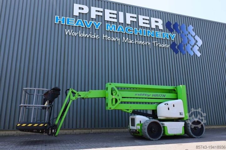 Leddelt teleskopisk arbejdsplatform Niftylift HR17N Hybrid MK3 Hybrid Battery & Diesel, 17m Work