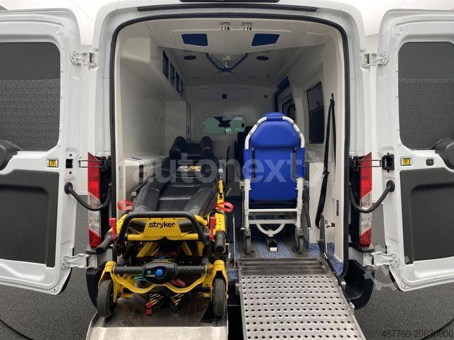Samochód strażacki FORD Transit 350 L3H2 Aut.*KTW/RTW* Liege+Trage+Kamer
