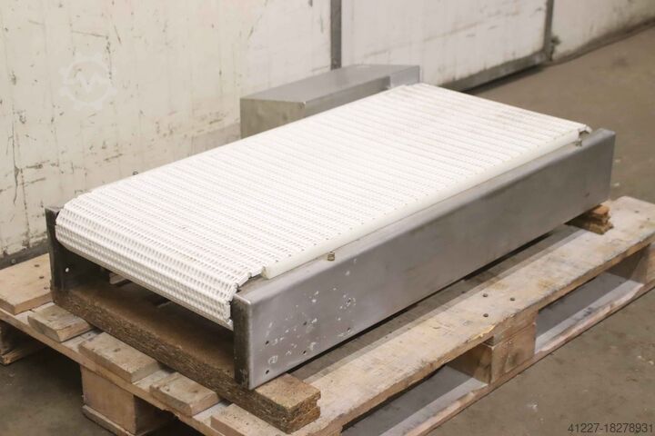 Transportband 27 m/min RVS unbekannt 1000 x 420 mm