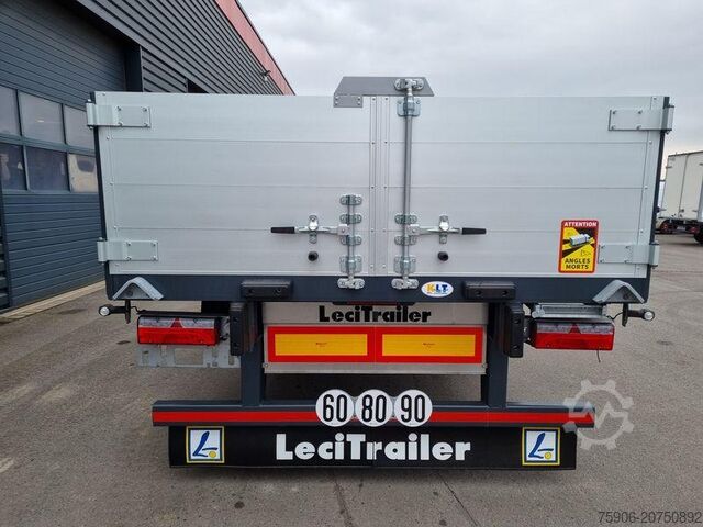 Naczepy platformowe Lecitrailer PLATEAU RIDELLES ALUMINIUM