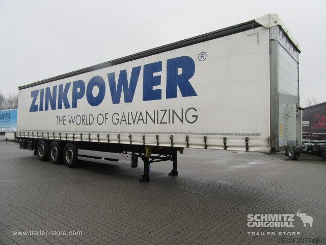Brandalı açık yarı römork Schmitz Cargobull Curtainsider Standard Getränke