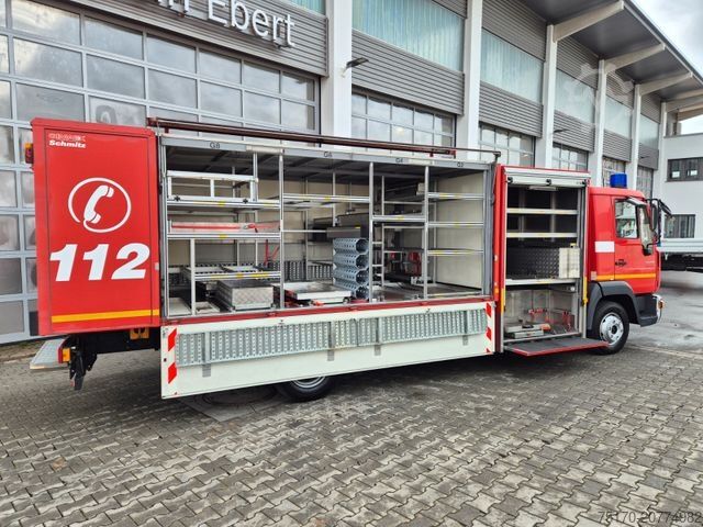 Caminhão para fins especiais MAN LE 9.150 Feuerwehr Schmitz GW-6 Gerätewagen