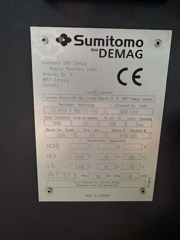 Spritzgießmaschine Sumitomo Demag EL-EXIS S 300/720-1450