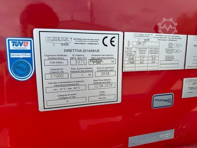 Siloauflieger FELDBINDER Andere O.ME.P.S Silo Auflieger 27 m³ - Asche, Gü