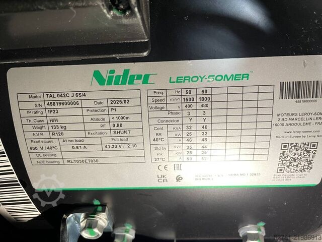 Aggregato Yanmar 4TNV98C - 33 kVA - Stage V Genset - DPX-19909