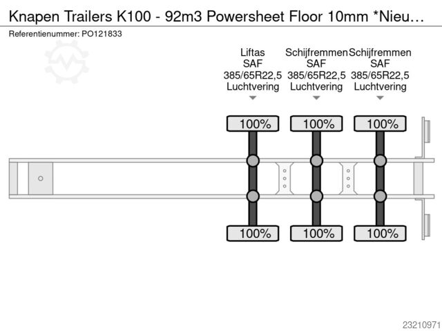  Knapen K100 - 92m3 Powersheet Floor 10mm *Nieuw / Neu*