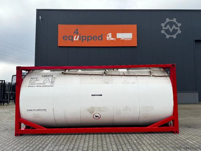 Containerul rezervor Singamas 20FT ISO, 26.000L/1-COMP/3 BAFFELS/3 manholes, ...