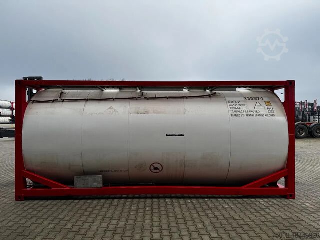 Tankcontainer Singamas 20FT ISO, 26.000L/1-COMP/3 BAFFELS/3 manholes, ...