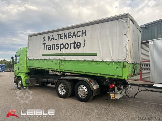 Three-sided tipper truck SCANIA R 450 6x2*4 *HGE Getreide Kipper*Komplettzug*