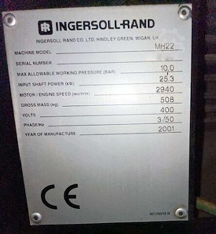 Compressor Ingersoll Rand/M. Schneider MH22/Blitz D2N 1500 A/U