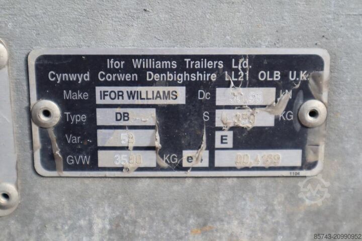 Dvouosý přívěs Ifor Williams 2HB, nosnost 2 856 kg, včetně nakládky Ifor Williams 2HB 2 Axel Trailer, 2.856 kg Capacity, Incl Loadin