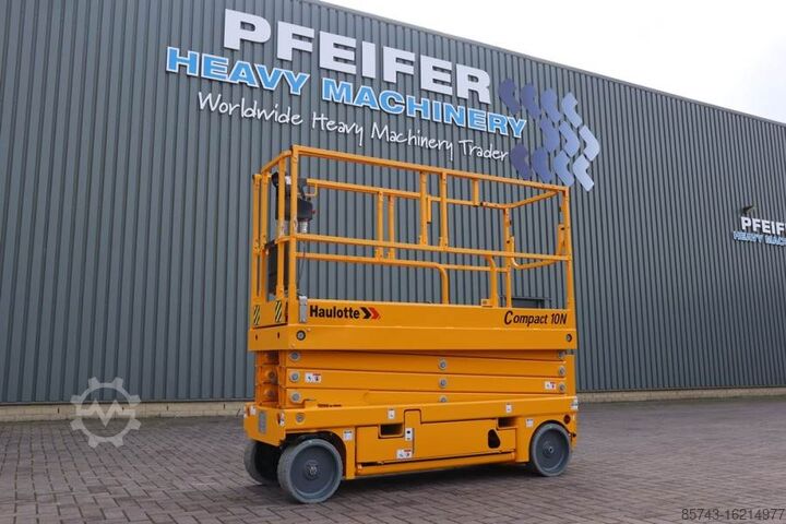 Scissor lift Haulotte Compact 10N Valid Inspection, *Guarantee! 10m Work