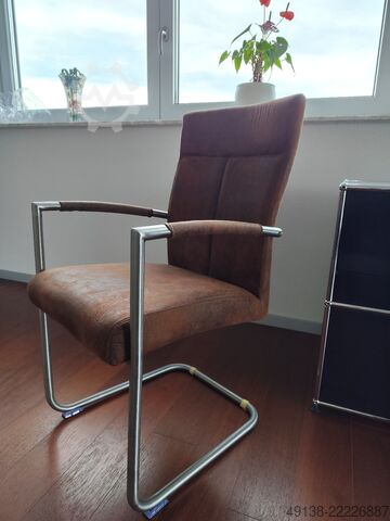 6 x sillas de oficina tipo cantilever  