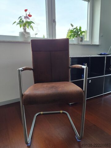 6 x sillas de oficina tipo cantilever  
