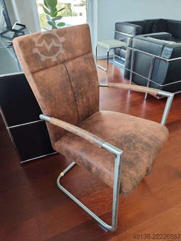 6 x sillas de oficina tipo cantilever  