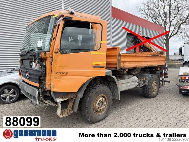 Camión volquete Mercedes-Benz Atego 1023 A 4x4, Einzelbereifung, UNFALLSCHADEN!