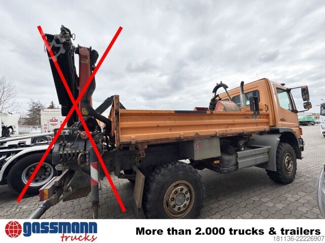 Camión volquete Mercedes-Benz Atego 1023 A 4x4, Einzelbereifung, UNFALLSCHADEN!