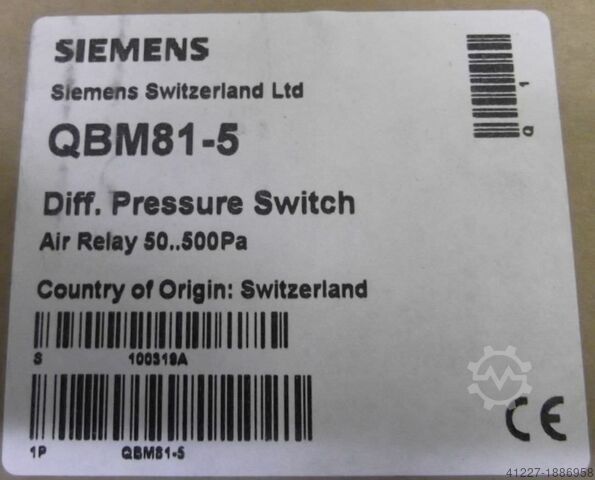 Drukverschilschakelaar Siemens QBM81-5