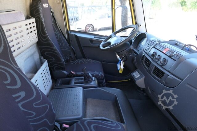 Vrachtwagen met bakwagen iveco EuroCargo ML 75 E 16 P LBW LUFT AUTOMATIK COC