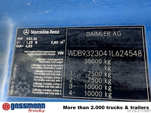 Podvozek nákladního auta Mercedes-Benz Actros MP 3, 3241/8x4