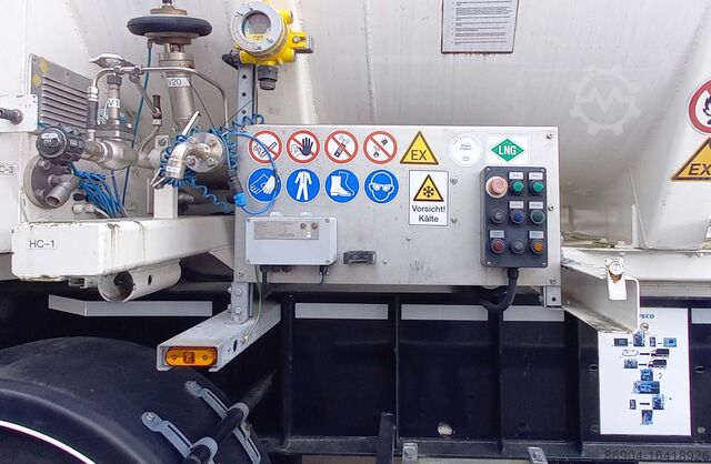 Ημι-ρυμουλκούμενο LNG LNG tank filling station Methan Gas