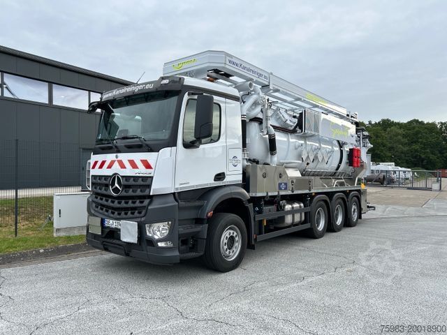 Vacuümtankwagen MERCEDES-BENZ Arocs 3251 8x4 / KROLL ADR-Kombi K1,0-17,0/28 PE
