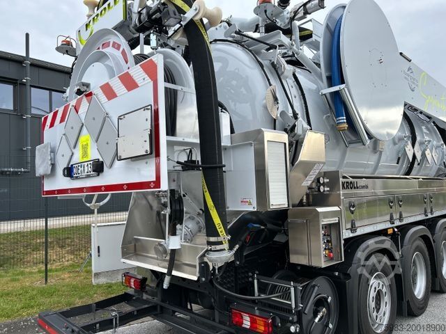 Vacuümtankwagen MERCEDES-BENZ Arocs 3251 8x4 / KROLL ADR-Kombi K1,0-17,0/28 PE