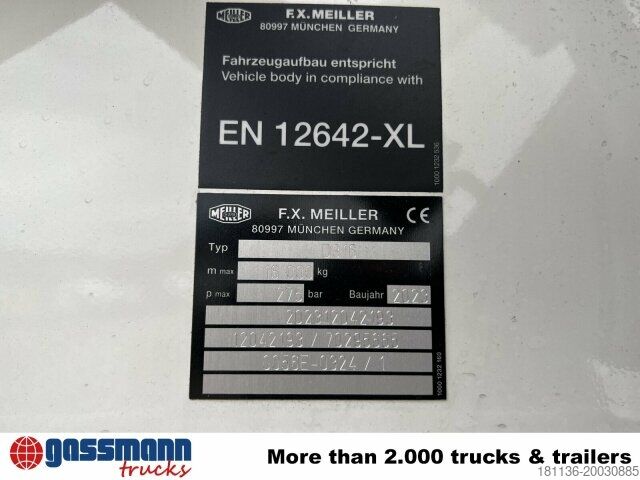 Kiper kamion Meiller 3-Seiten-Kippaufbau mit Alu-Bordwänden ca. 11m³