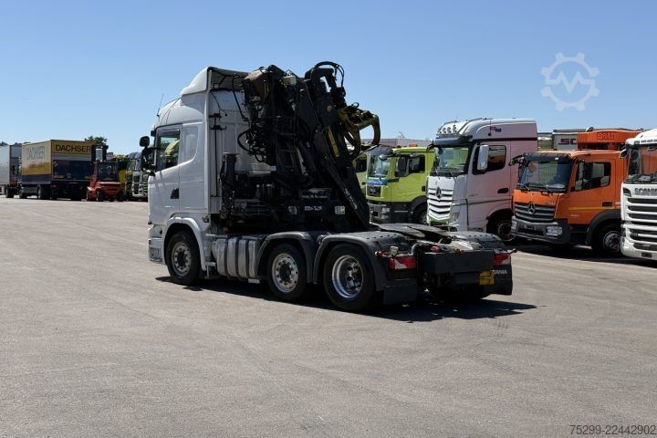 Trattore stradale standard Scania G490 6x2 Hiab 165ZT Holzkrane / Swiss-Vehicle