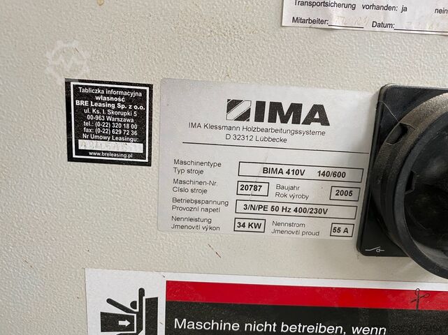 Machining center IMA 410 V 140/600