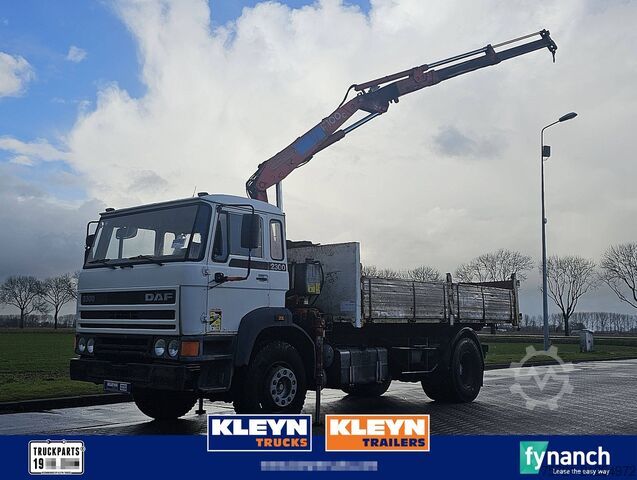 Tipper with crane DAF 2300 TURBO FRENCH TIPPER CRANE