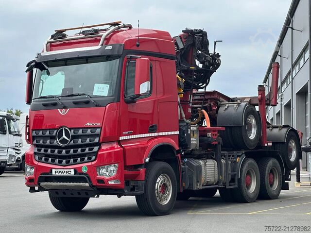 Přepravník dřeva Mercedes-Benz Arocs 3358 6x4 BB mit EpsilonS290Z96 DOLL RATIO+