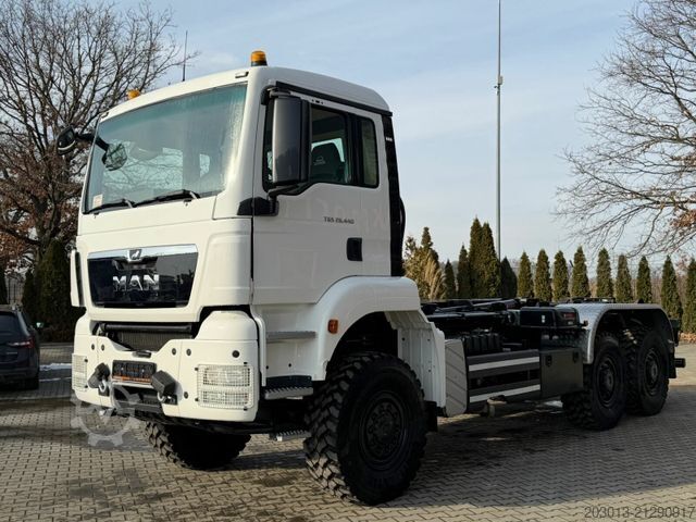 Hakowiec MAN 26.440 6x6 Abrollkipper Hiab Multilift