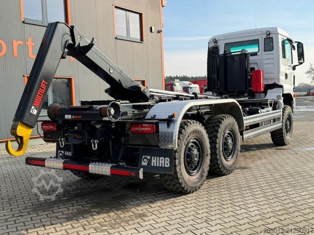 Hakowiec MAN 26.440 6x6 Abrollkipper Hiab Multilift