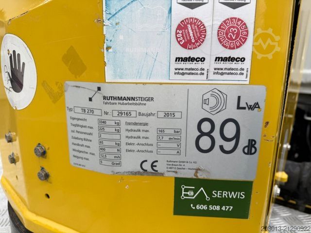 Podnośnik koszowy na samochodzie ciężarowym NISSAN Cabstar 4x2 Ruthmann Steiger TB 270