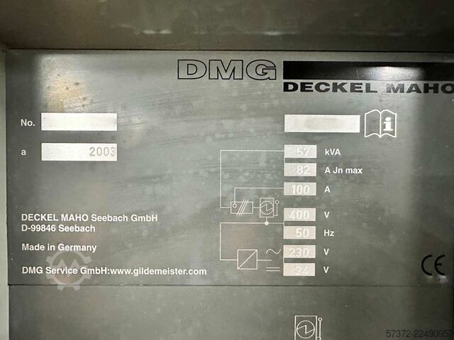 CNC obráběcí centrum Deckel Maho DMU 70 eV