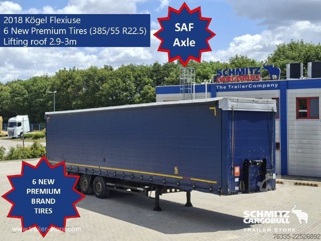 Naczepa otwarta z plandeką Kögel Curtainsider Mega