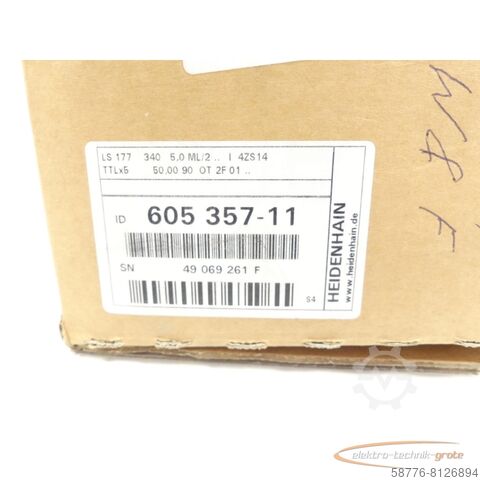 Componente Heidenhain LS 177 ML 340 . 605 357-11 SN49069261F + AE LS 177 - ungeb.! -