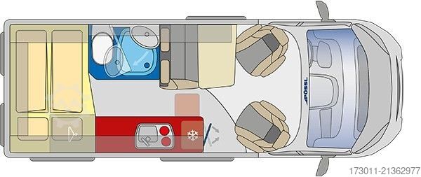 Kamper kombi PÖSSL Summit 600 Markise Solar Lithium