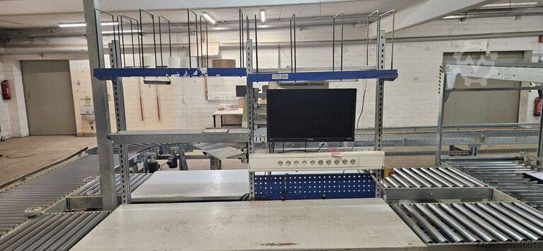 Paketleme istasyonu sistemi, paketleme alanı için makaralı konveyör Soco System Packstation