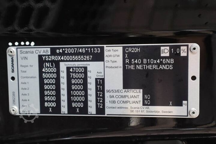 Alle terrein kraan Cormach R540 B10x4 Valid inspection, *Guarantee! 10x4x6 Dr