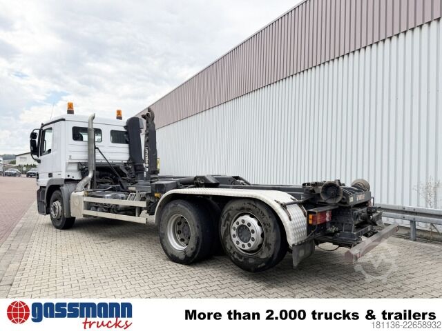 Φορτηγό γερανός roll-off Mercedes-Benz Actros 2536 L 6x2 , Lenk-/Liftachse