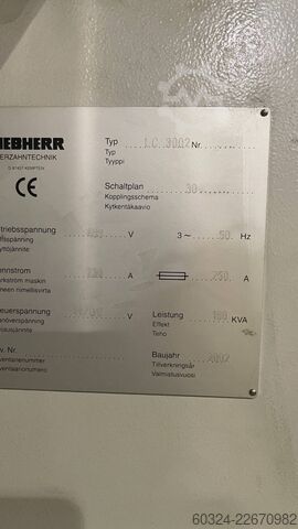 CNC dişli açma freze makinası LIEBHERR LC 3002