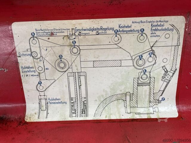 Druckluft Kniehebelpresse, Druckluftpresse, Pneumatikpresse, Druckluftstanze, Pneumatikstanze, Knieh BURGER D04